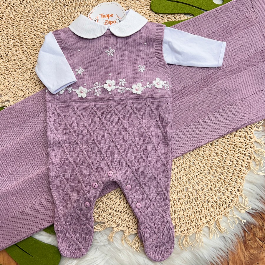  Saída de Maternidade Nicoly - Lilás 